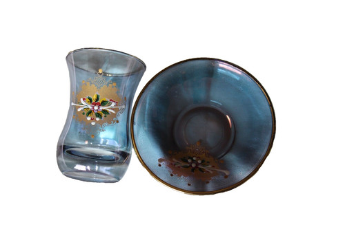 Turkish tea cup and - tea, set