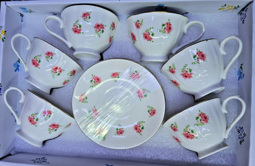 Floral turkish tea set 6 - floral,