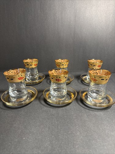Enameled turkish tea - turkish, glass