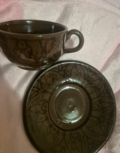 Turkish coffee cup and - , saucer