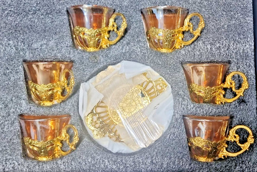 Turkish tea set gold - set,