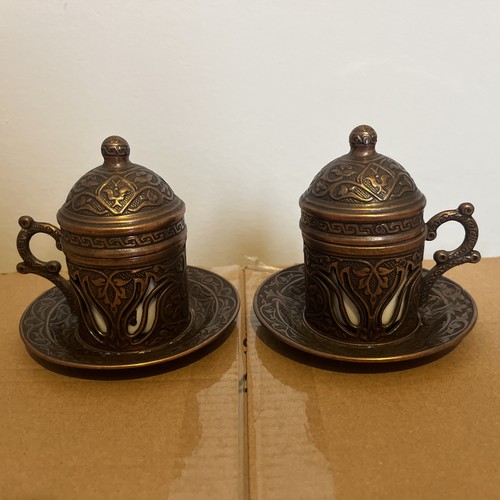 Turkish coffee cup with lid - cup,