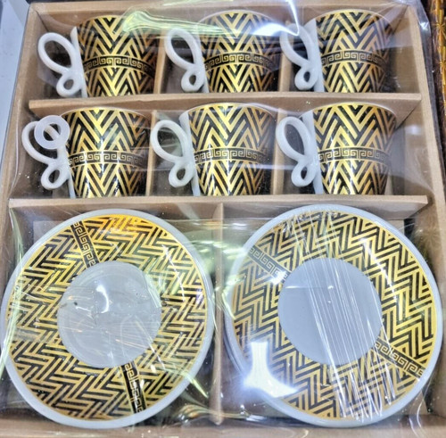 Turkish tea set cups with - of, 6