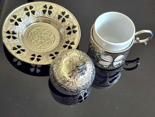 Turkish metal porcelain - &,