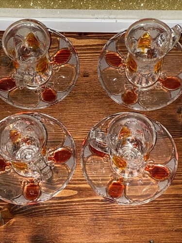 Turkish tea cups - tea, saucers
