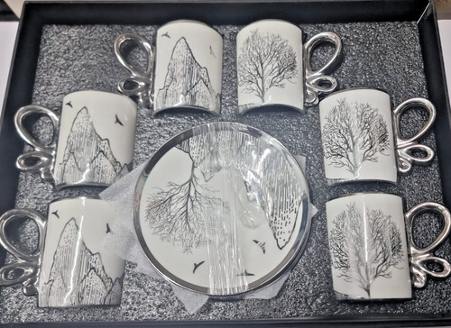 Turkish tea set cups with - tea,